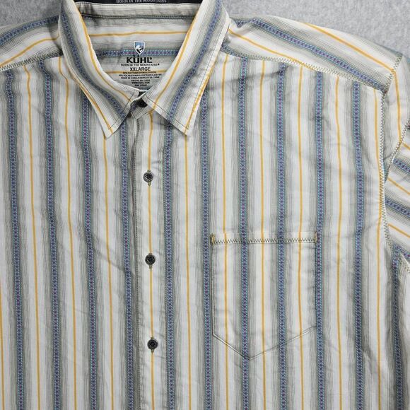 Kuhl Button Up Shirt 2XL Striped Aztec Tribal Print - Picture 1 of 11
